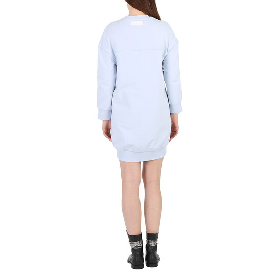 Stella McCartney Ladies Pale Blue 3D Logo Sweatshirt Dress, Brand Size 38 (US Size 4) Stella McCartney Ladies Pale Blue 3D Logo Sweatshirt Dress, Brand Size 38 (US Size 4)