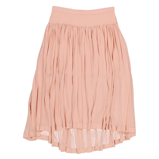 Stella McCartney Ladies Rose, Rose Pleated Silk Midi Flare Skirts