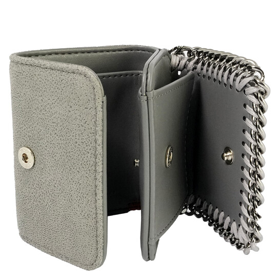 Stella McCartney Light Grey Ladies Falabella Small Flap Stella McCartney Light Grey Ladies Falabella Small Flap