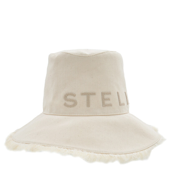 Stella McCartney Logo Embroidered Cotton Bucket Hat Stella McCartney Logo Embroidered Cotton Bucket Hat - 546x546