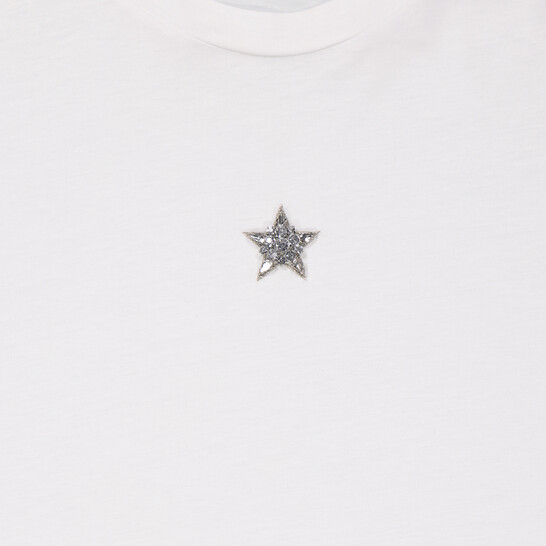 Stella McCartney Mini Star Crystal Embroidered T-Shirt
