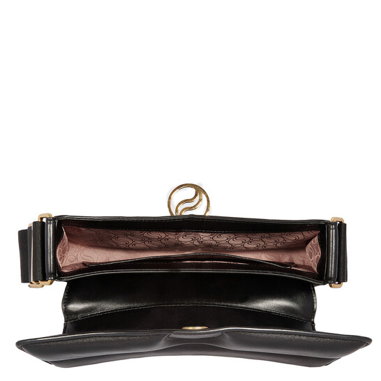 Stella McCartney S-Wave Logo Plaque Padded Shoulder Bag