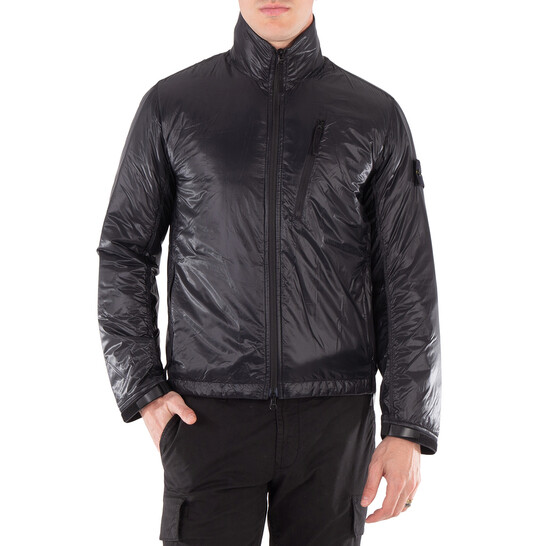 Stone Island Men's Black Light Packable Blouson With Hood