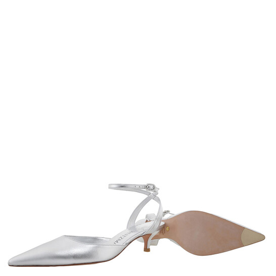 Stuart Weitzman Barelythere 50 Kitten Heel Pumps, Brand Size 35 ( US Size 4.5 ) - 546x546 Image #2