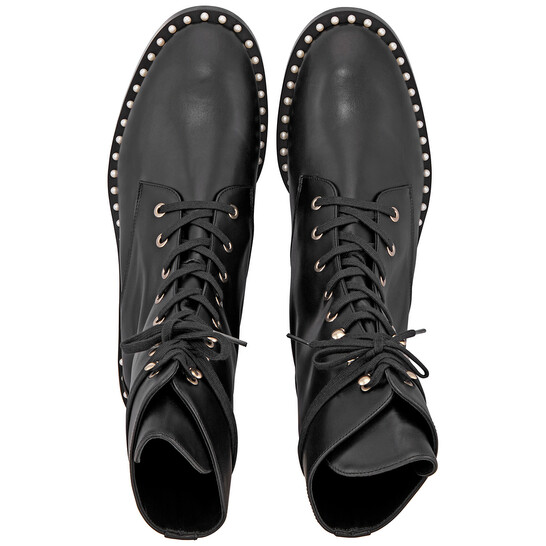 Stuart Weitzman Ladies Black Sondra Smooth Ankle Boots