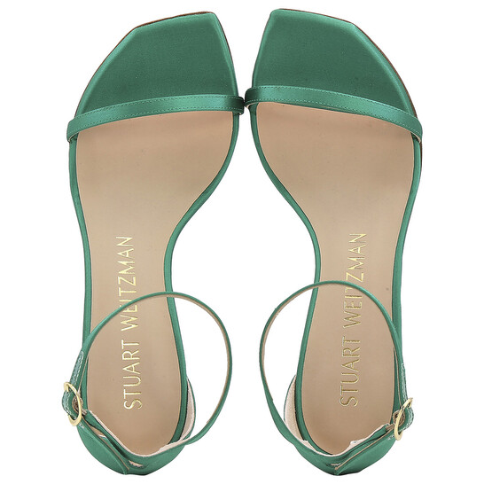 サンダル・ミュール STUART WEITZMAN 'Playa' sandals Green Stuart Weitzman Ladies Kelly Green Nudistcurve 75 Sandals