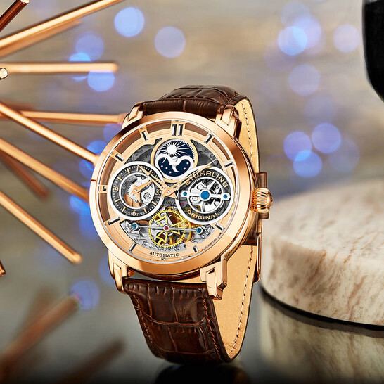 Stuhrling Original Legacy Automatic Rose Gold Dial Men