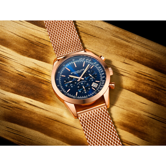 Stuhrling Original Monaco Chronograph Quartz Green Dial Men's