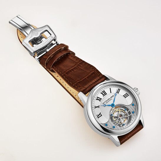 Stuhrling Original Tourbillon Hand Wind Silver Dial Men's Watch M16844 Stuhrling Original Tourbillon Hand Wind Silver Dial Men's Watch M16844 - 546x546 Image #5
