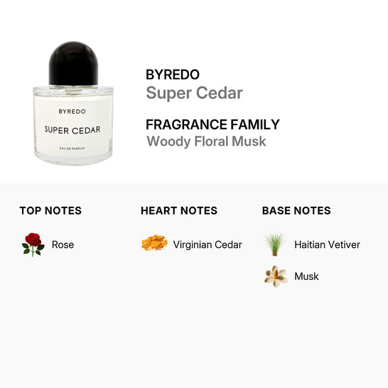 Byredo Super Cedar by Byredo for Men - 3.4 oz EDP Spray
