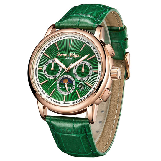 Swan Edgar Opulent Automatic Green Dial Men's Watch SE0030