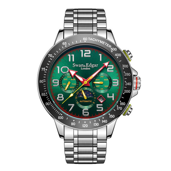 Swan Edgar Sports Elegance Automatic Green Dial Men's Watch SE0089