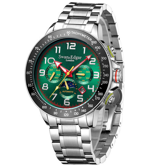 Swan Edgar Sports Elegance Automatic Green Dial Men's Watch SE0089