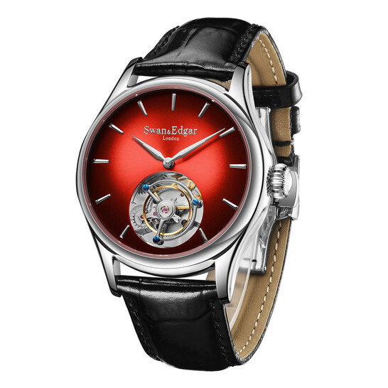 Swan Edgar Tourbillon Red Dial Men's Watch SE0069T 795853249613