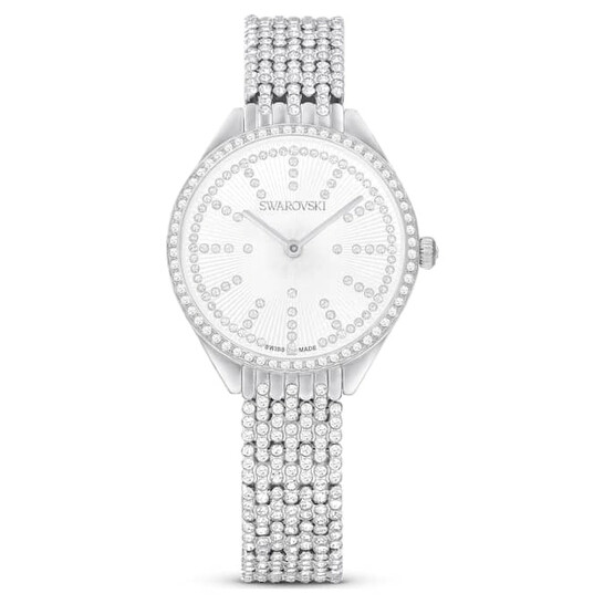 Swarovski Attract Quartz Crystal Silver Dial Ladies Watch 5644062