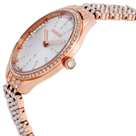 Pre-Owned Swarovski Rose-Gold Tone Crystalline Sporty Watch *Slight Scratches* Swarovski Lovely Crystals Mini Rose Gold Tone Ladies Watch  main image 3