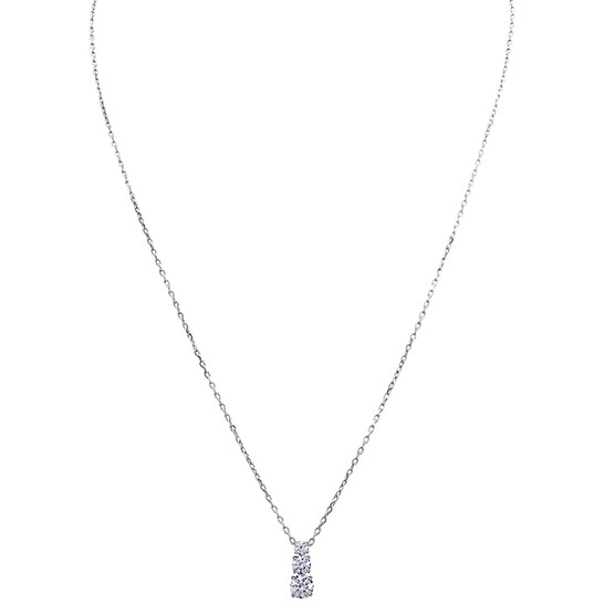 スワロフスキー swarovski 5414970 ネックレス Attract Trilogy Attract Trilogy pendant, Round cut, White, Rhodium plated