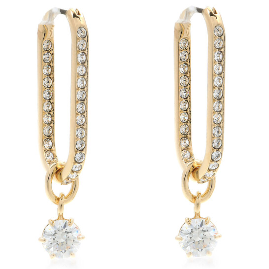 スワロフスキー Swarovski Constella Gold-Tone Plated Drop Earrings 5728587
