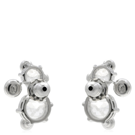 アクセサリー Swarovski Constella stud earrings Constella stud earrings, Round cut, White, Rhodium plated
