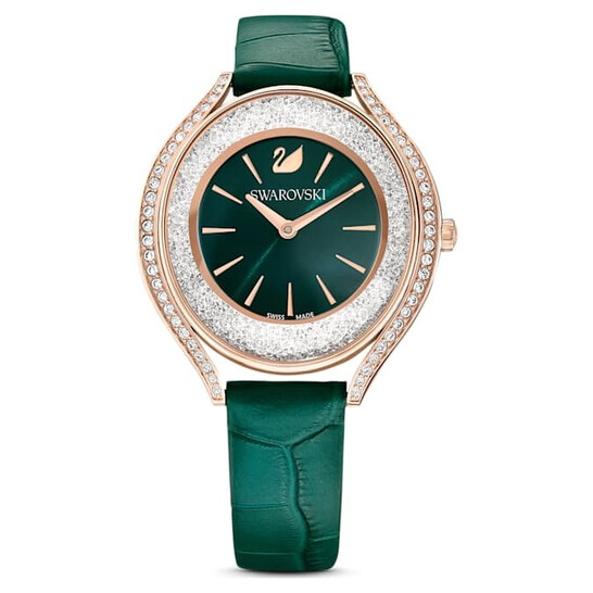 Swarovski Crystalline Aura Quartz Green Dial Ladies Watch  display picture 1