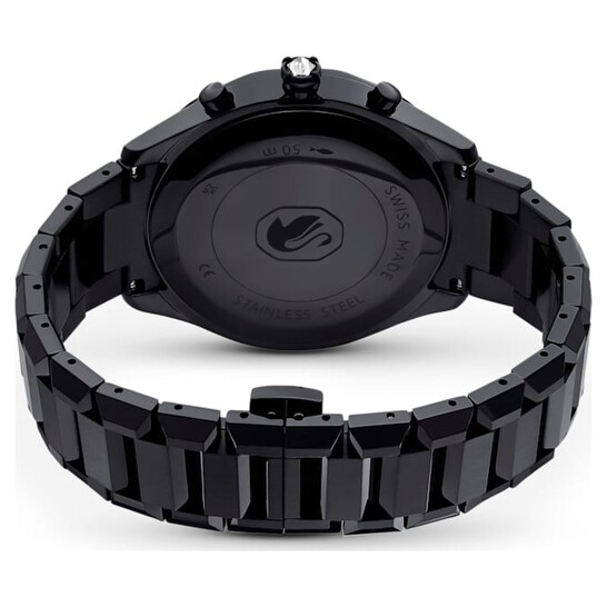 Swarovski Dextera Chronograph Quartz Crystal Black Dial