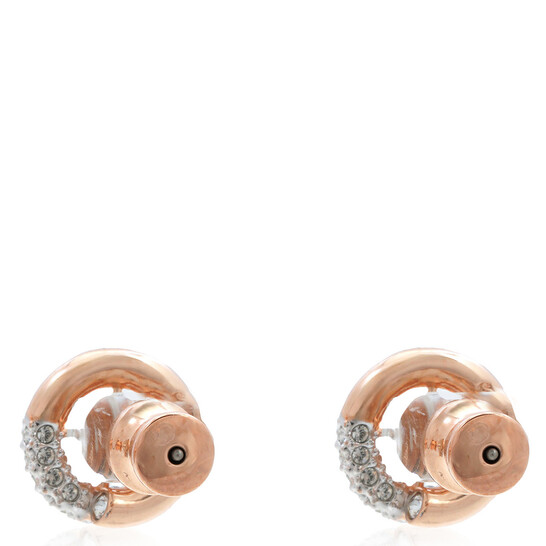 ピアス　美品　スワロフスキー　5692258 Swarovski Dextera Pierced Earrings Stud Rose Gold Shiny Crystal