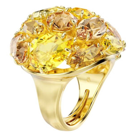 スワロフスキー SWAROVSKI Gema Ring 58(16～18号) Gema ring, Mixed cuts, Multicolored, Rhodium plated | Swarovski