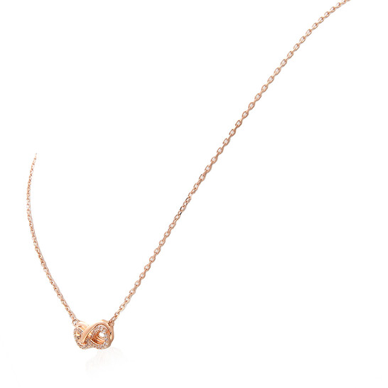 Swarovski Hyperbola Pendant Pave Rose Gold Shiny White