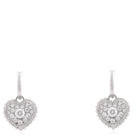 Swarovski Hyperbola Pierced Earrings Rhodium Shiny White 5684384