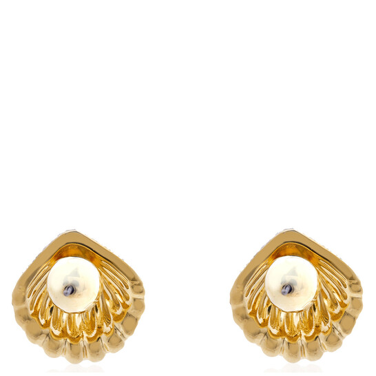 Swarovski Idyllia F Pierced Earrings Stud Gold Shiny Crystal 5683970 ...