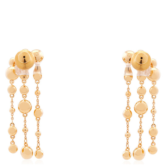 Swarovski Imber Pierced Earrings Chandelier Gold Shiny Crystal