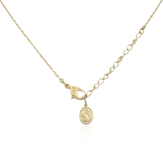 ★SWAROVSKI★ Bella Gold Tone Drop Necklace 5662091 Swarovski Ladies Bella Gold-Tone Plated Round Cut V Pendant