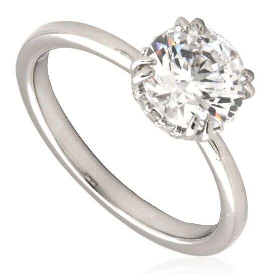 Swarovski Ladies Constella Stilla White Cocktail Ring, Size 50 (US