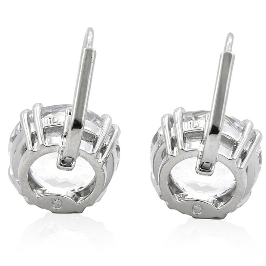 【SWAROVSKI】5628351 Millenia ピアス Millenia drop earrings, Round cut, White, Rhodium plated