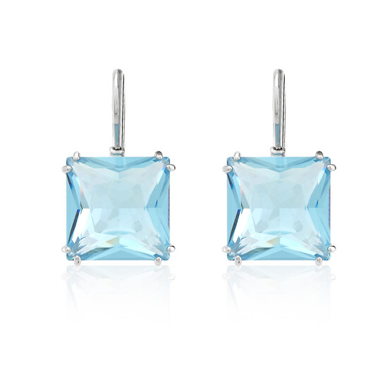 Swarovski Ladies Millenia Square Cut Blue Crystal Drop