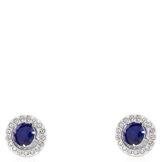 Swarovski Ladies Rhodium Plated Sparkling Dance Dial Up Stud