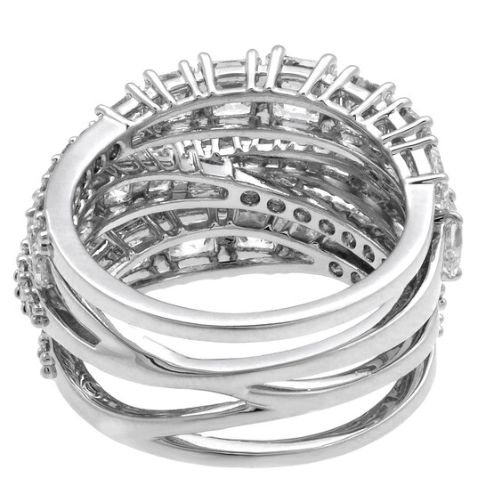 Swarovski Ladies Twist Wrap Ring, Size 58 (US 8) 5584646 - Jewelry