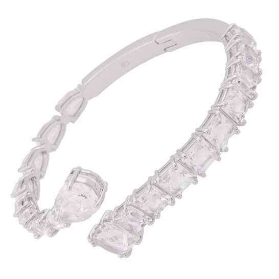 Swarovski Matrix Cuff Rhodium Shiny Crystal 5692527 9009656925270
