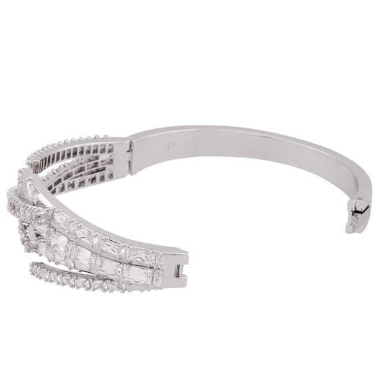Swarovski Matrix Mixed Cuts Crystal Bangle - 546x546 Image #4
