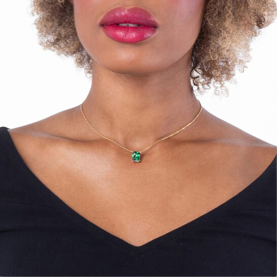 Swarovski Matrix Pendant Gold Shiny Green 5677141 9009656771419