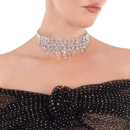 Swarovski Mesmera Choker Rhodium Shiny Crystal 5661523