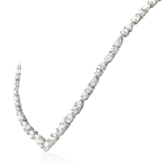 ネックレス・ペンダント SWAROVSKI Mesmera Rhodium Necklace 5665242 Mesmera necklace, Mixed cuts, White, Rhodium plated | Swarovski