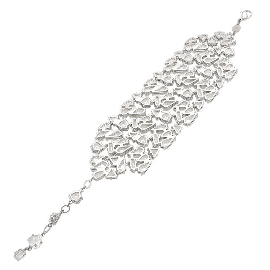 Swarovski Mesmera Soft Bracelet Wide Rhodium Shiny White 5676532