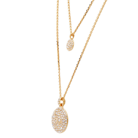 Swarovski Meteora Pendant Small Layer Gold Shiny Crystal 5683442 ...