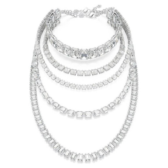 ラッキー Ariana Grande x Swarovski necklace, Mixed cuts, Heart, White