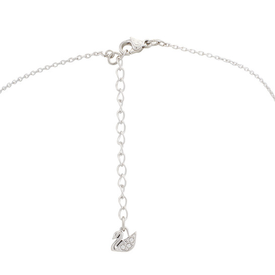 SWAROVSKI｜ (Una Pendant (5599177)) Swarovski Una pendant, Octagon cut, White, Rhodium plated