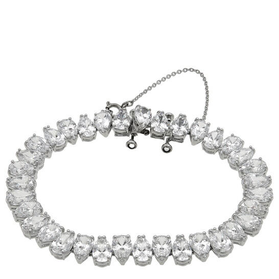 スワロフスキー SWAROVSKI ブレス　MILLENIA 5599202 Matrix Tennis bracelet, White, Rhodium plated | Swarovski