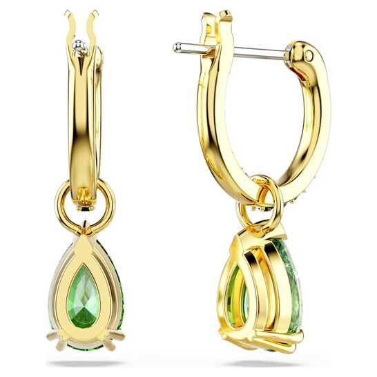 もかSWAROVSKI Swarovski Una Angelic Round Cut Gold-Tone Stud Earrings