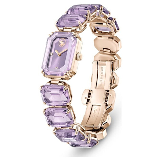 Swarovski Quartz Crystal Purple Dial Ladies Watch 5722364  display picture 3