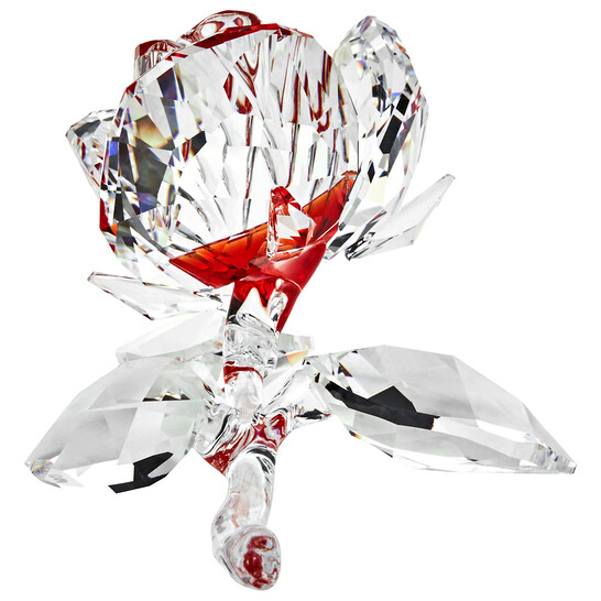 Swarovski Red Blossoming Rose Decoration Figurine 5428561